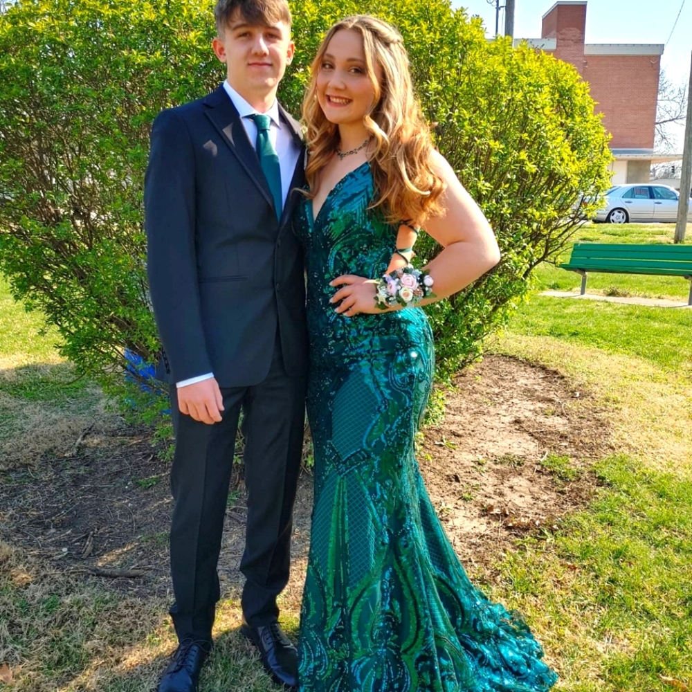 Stunning Green Prom Gown